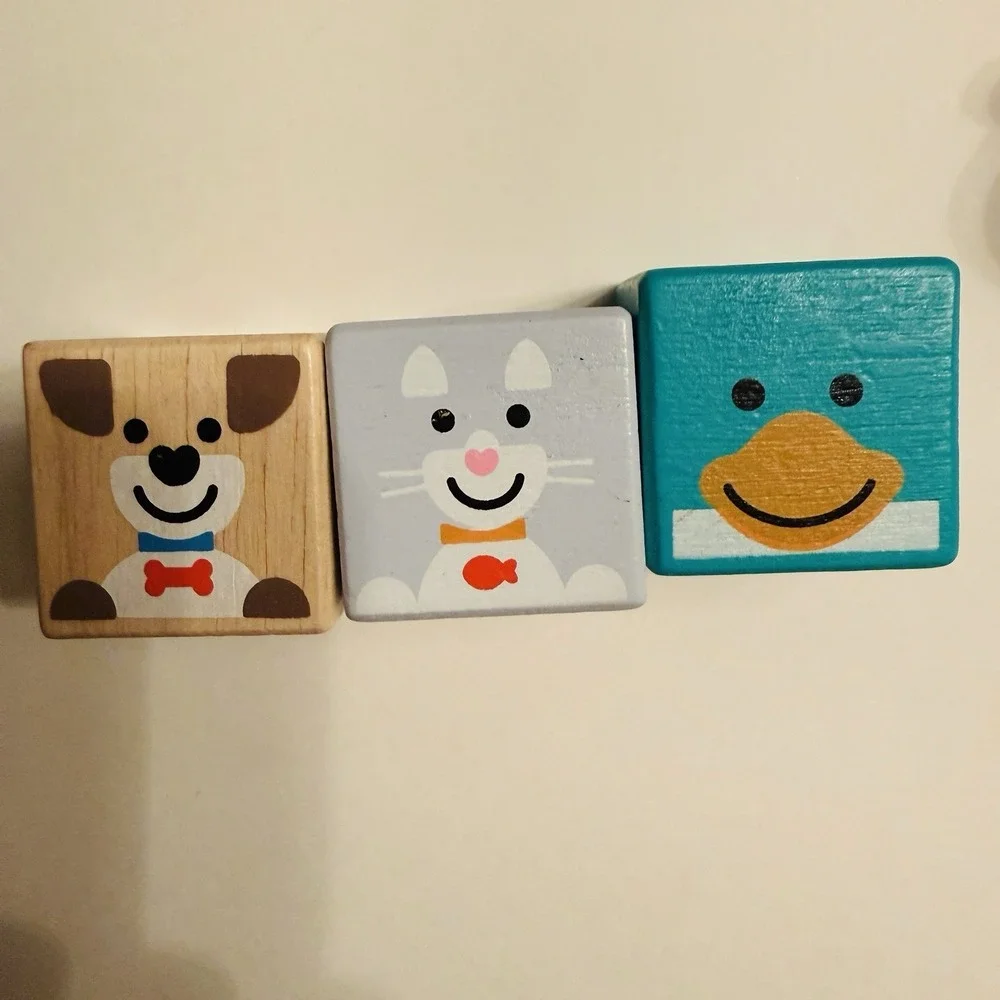 Melissa & Doug Blockables Wooden Building Blocks Snap Play Mix Match Toy Set